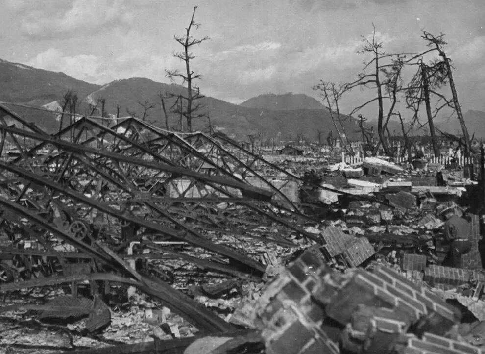 Нагасаки после ядерного взрыва. Взрыв Хиросима и Нагасаки.