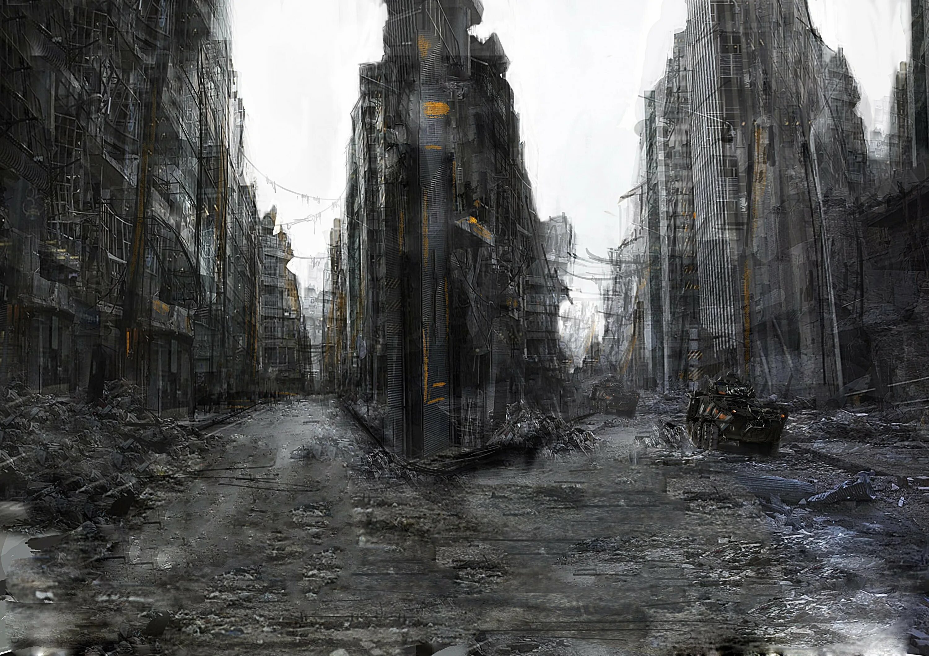 Destroyed town. Разрушенный город метро 2033. Разрушенный город арт апокалипсис руины. Разрушенный город Cyberpunk.