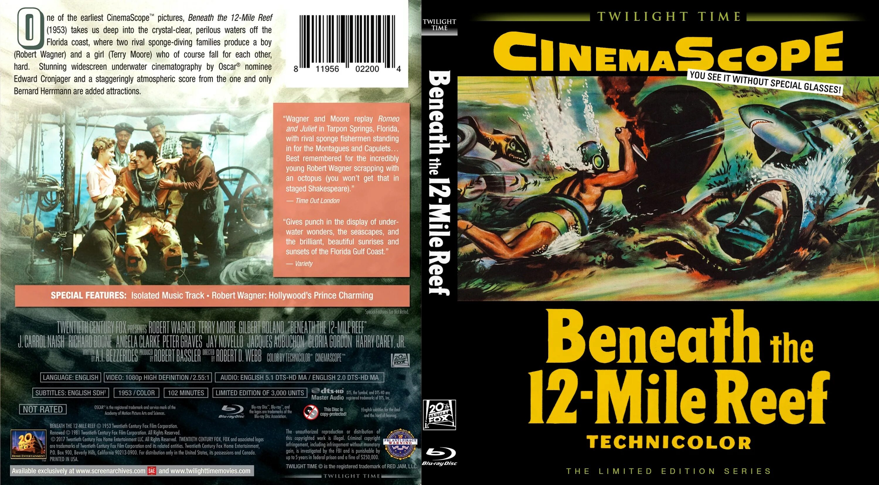 12 mile. Beneath the 12-Mile Reef. Beneath the 12-Mile Reef, 1953 poster. Риф (Blu-ray).