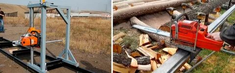 Домашняя пилорама своими руками из бензопилы