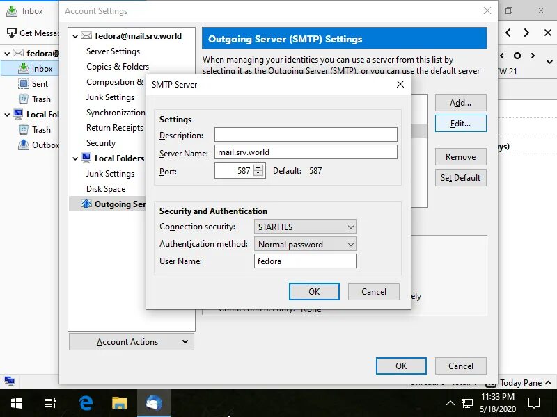 Tls settings. Starttls.