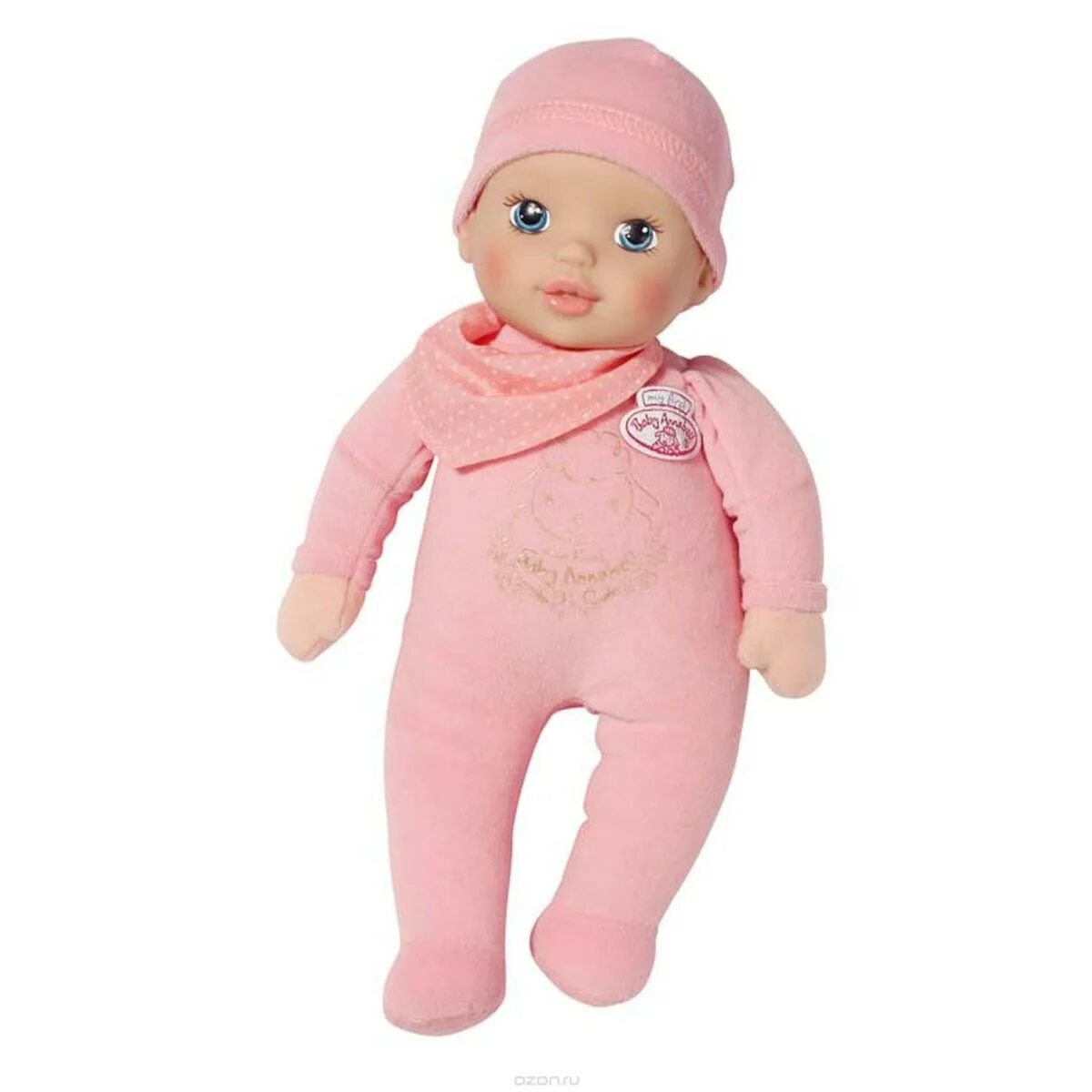 Мягкое тело. Кукла Baby Annabell мягконабивная. Zapf Creation 30 см. Baby Annabell в розовом комбинезоне. Пупс мягконабивной Запф Криэйшн.