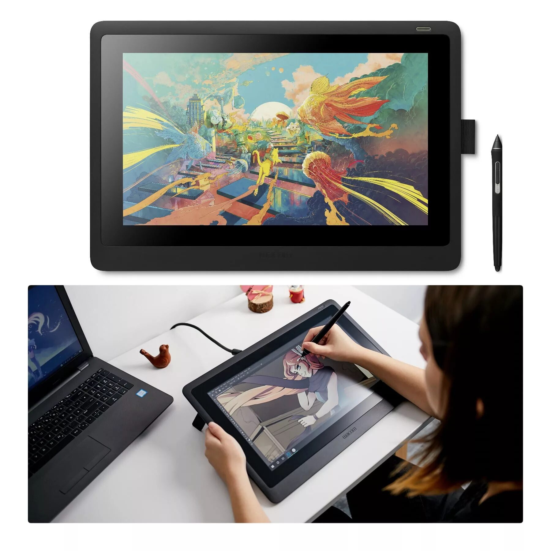 Планшет wacom cintiq. Wacom Cintiq 16 dtk1660k0b. Планшет Wacom Cintiq 16. Wacom.Cintiq 16 Pro шнур. ВАКОМ синтик 16 комплектация.