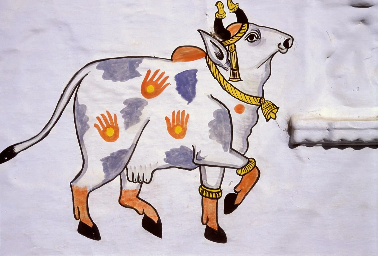 Священная корова. Индийская корова. Живопись Священная корова. Корова в древней Индии. Индийские сказки о животных
