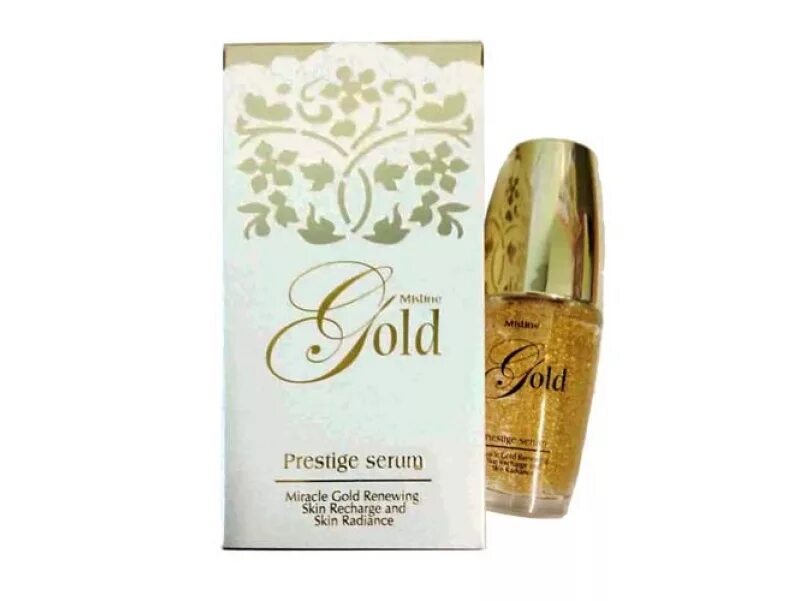 Gold Prestige Serum, Mistine. Золотая сыворотка Люкс Престиж Голд от Мистин. Gold Mistin Prestige сыворотка для лица. Gold Serum сыворотка золото. Золотая сыворотка от морщин