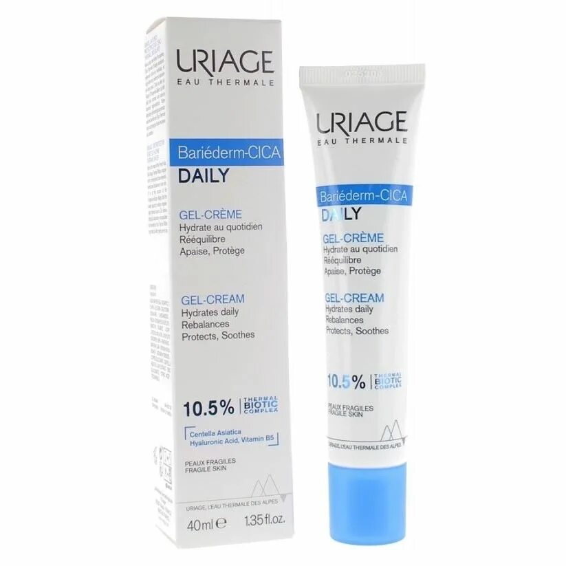 Uriage Bariederm cica Daily Gel Cream. Крем Uriage Bariederm cica-Cream. Урьяж Барьедерм ЦИКА Дейли гель-крем. Крем гель Урьяж для кожи лица. Bariederm cica крем