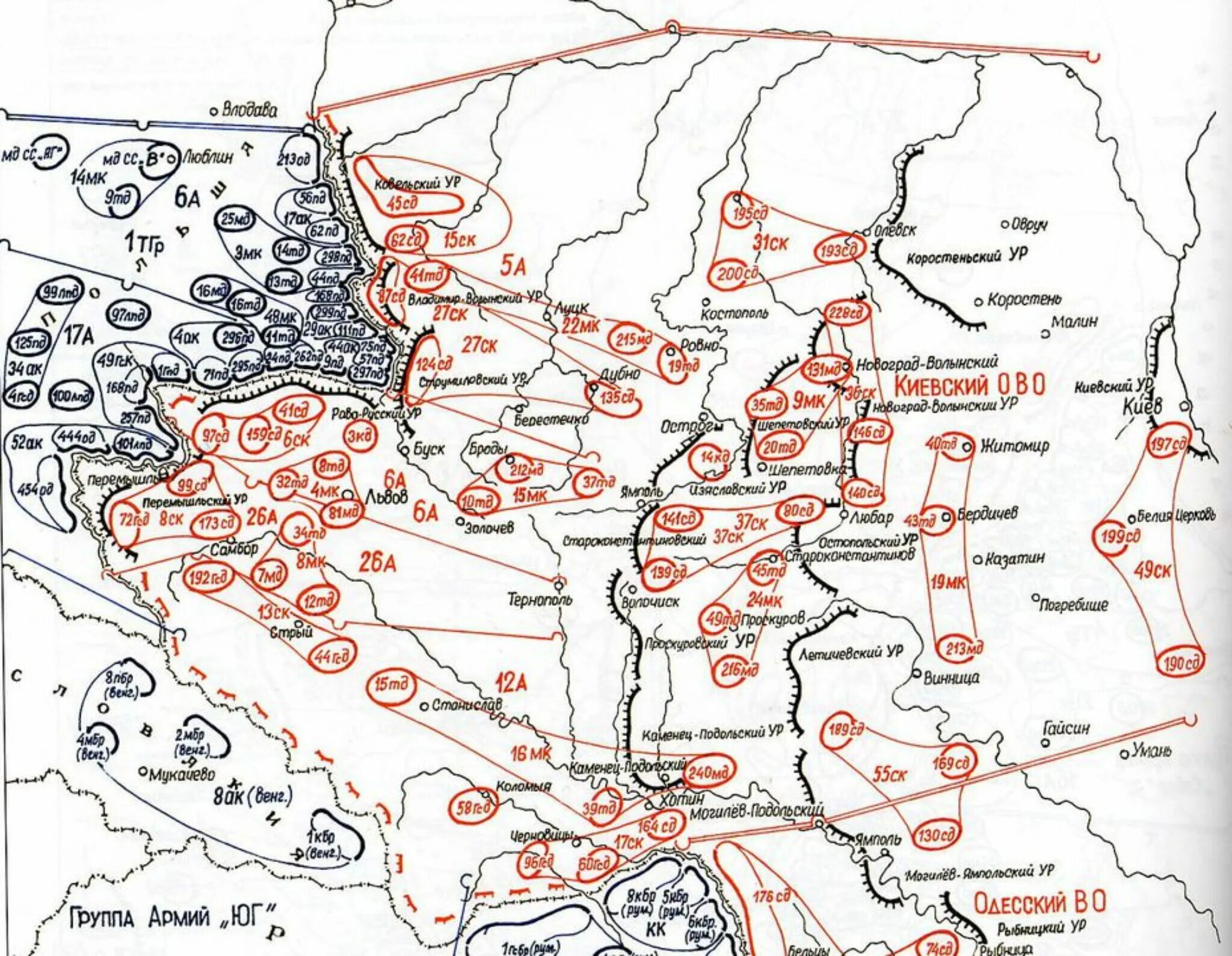 Киевский военный округ 1941. Киевский особый военный округ 1941 г состав. Дислокация войск РККА 1941 карта. Расположение войск 22 июня 1941.