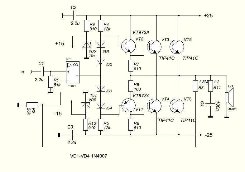 Мощные унч. Усилитель УНЧ на транзисторах кт808а. Усилитель звука на транзисторах кт818 кт819. Схема усилителя мощности 50вт. Транзисторный усилитель 100вт схема.