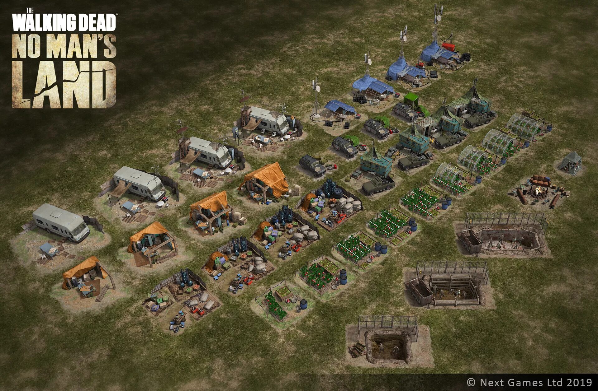 The Walking Dead no man s Land. Расстановка базы в the Walking Dead no mans Land. No mans land игра