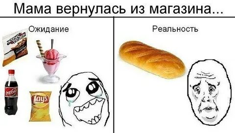 Мем ожидание реальность