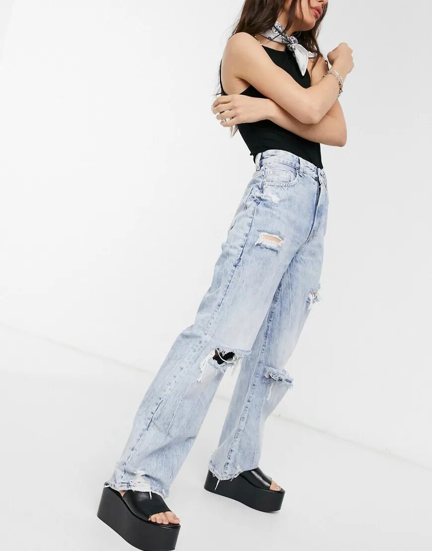 Клеш рваные. Bershka wide leg джинсы. bershka 90s jeans. джинсы бершка прямые рваные. джинсы трубы бершка синие рваные.