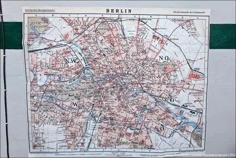Карта 1945 года