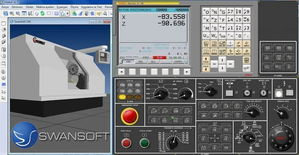 Бесплатный симулятор чпу. Симулятор ЧПУ станков Fanuc. Mazatrol стойка ЧПУ симулятор. Swansoft CNC. Симулятор ЧПУ SINUMERIK для андроид.