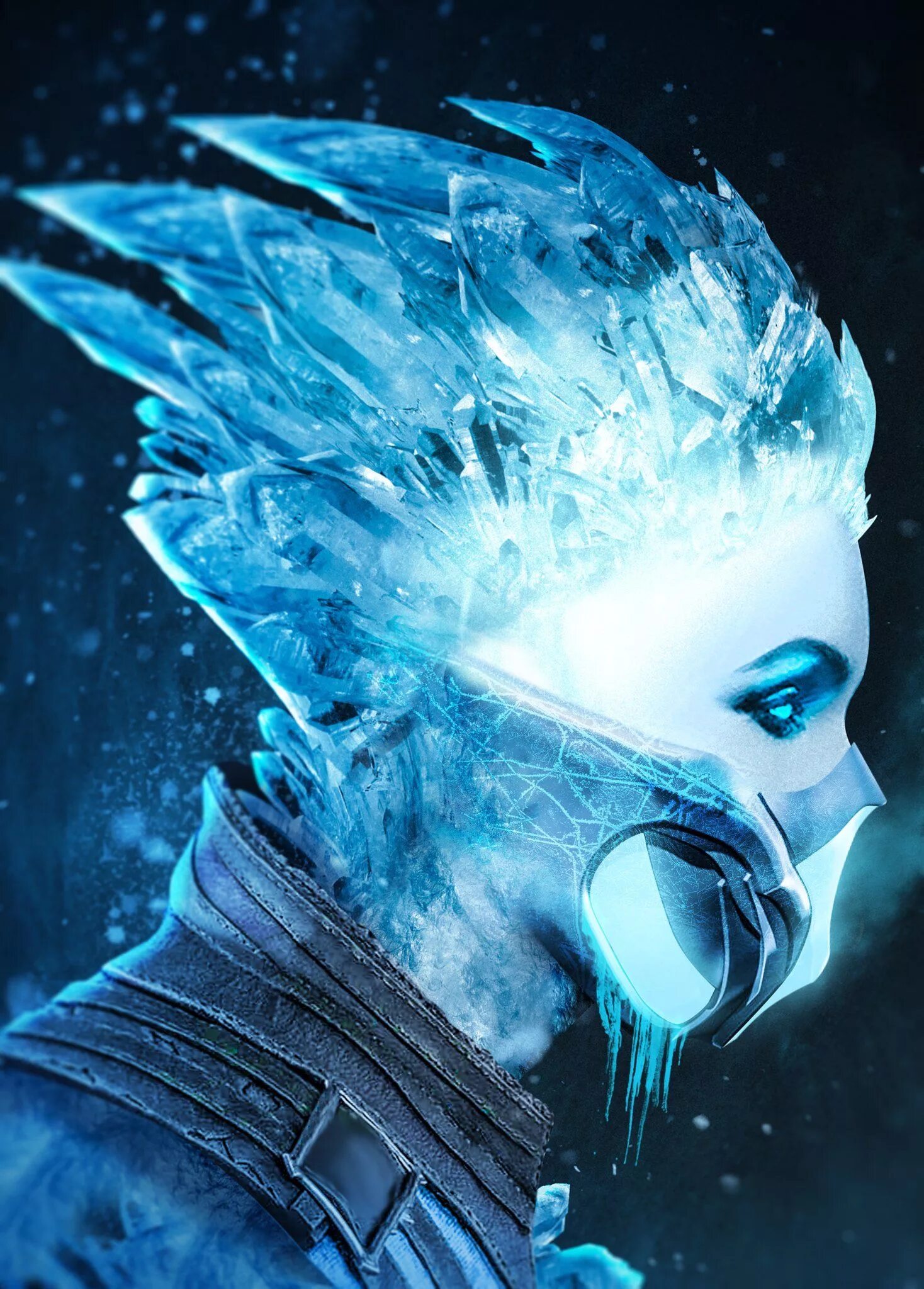 Фрост мортал комбат. Mortal Kombat 11 Frost Art. Фрост МК 11. Фрост из мортал комбат 11. Ледяная маска читать