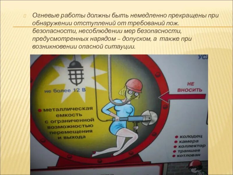Огневые работы связаны с