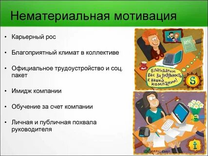 Методы нематериальной мотивации персонала