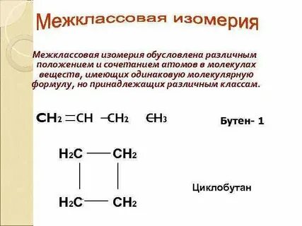 Межклассовые изомеры бутин 2