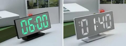 Как настроить зеркальные часы настольные электронные