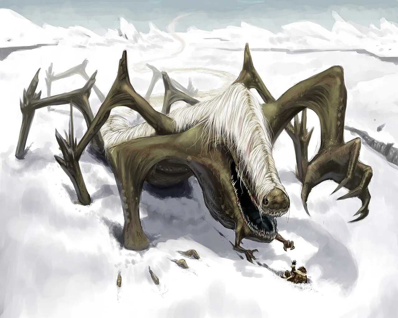 Снежные существа. Снежный монстр. Снежное чудовище. Ледяные существа.