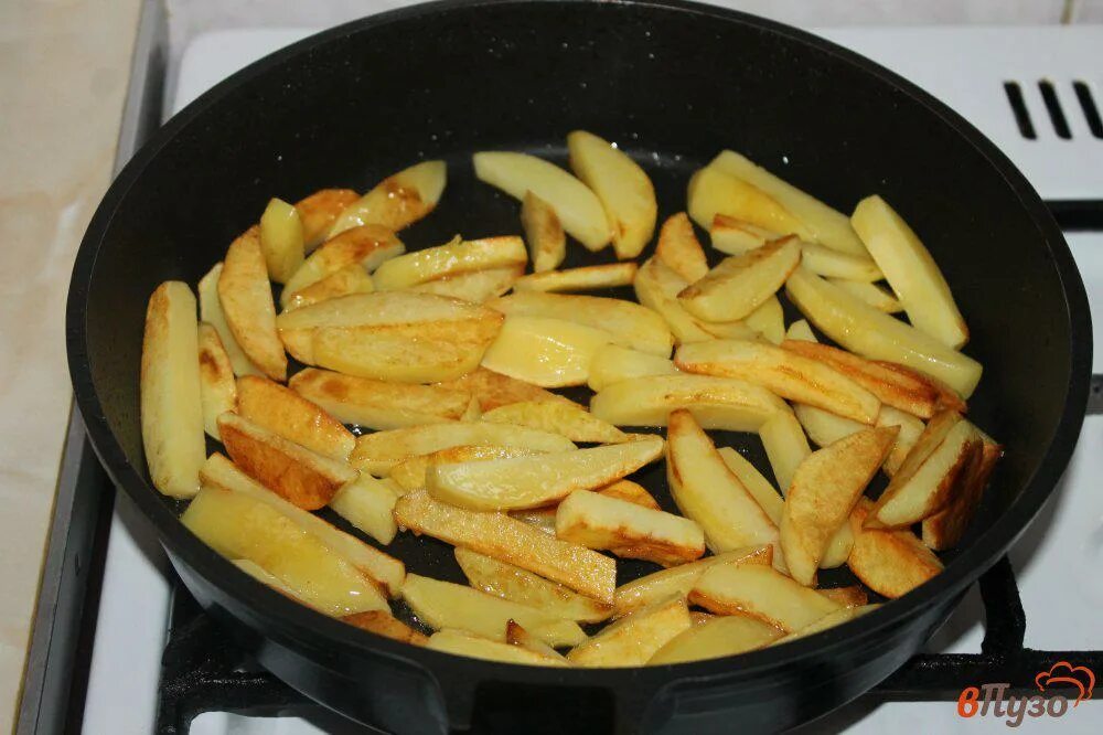Жареная картошка на подсолнечном масле