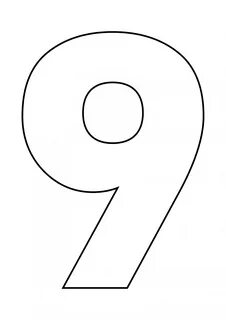 9 трафарет а4