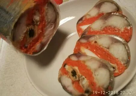 Скумбрия с овощами с желатином