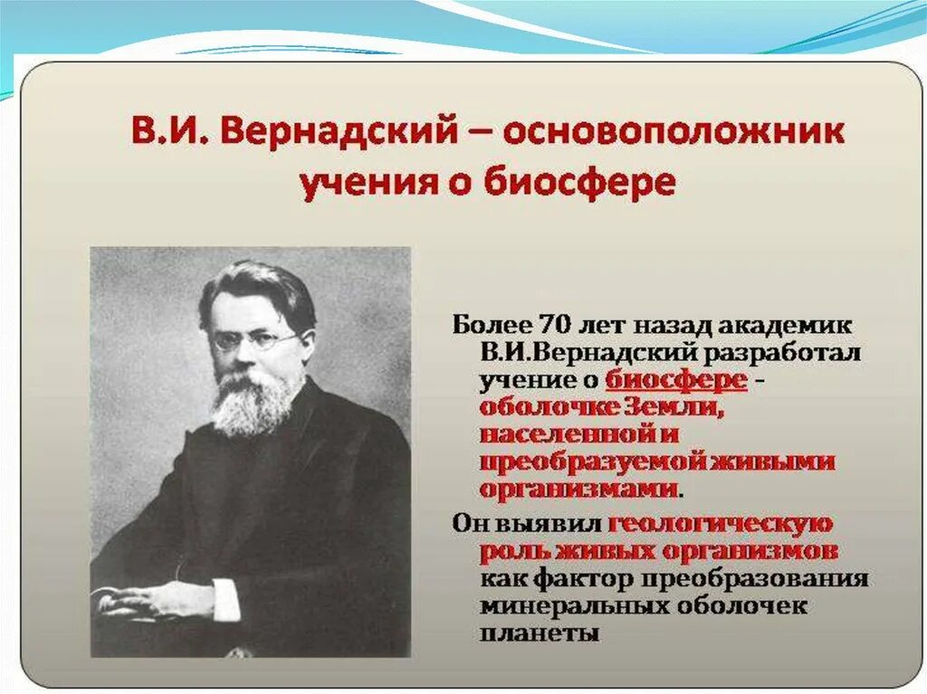 Основателем биосферы является