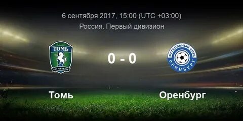 Оренбург статистика матчей