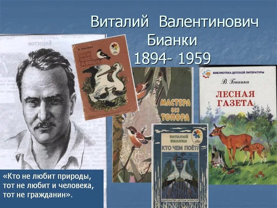 Урок по чтению бианки. Произведение Виталия Валентиновича Бианки. Бианки известные произведения для детей. Детский писатель для детей Бианки рассказы.