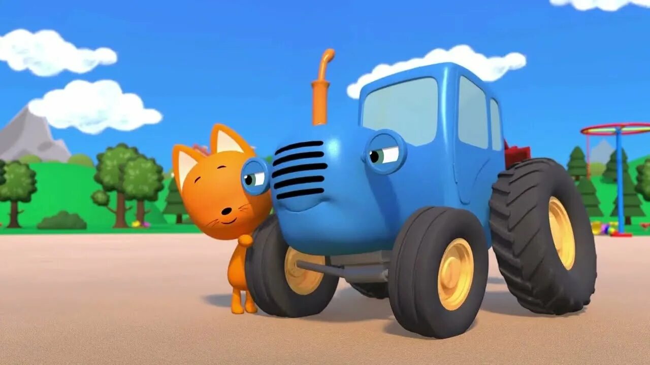 Грузовички яйца. Синий трактор МЕГАСБОРНИК. Синий трактор и котенок. Трактор синий трактор и котэ. Котенок на тракторе.