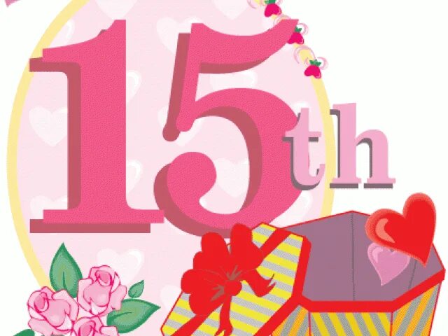 Пятнадцать месяцев. Красивое число 15. С днем рождения 15. Цифра 15 розовая на прозрачном фоне. Открытка с цифрой 15.