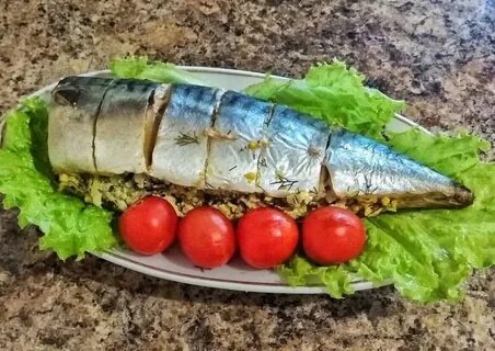 Вкусная скумбрия запеченная в фольге