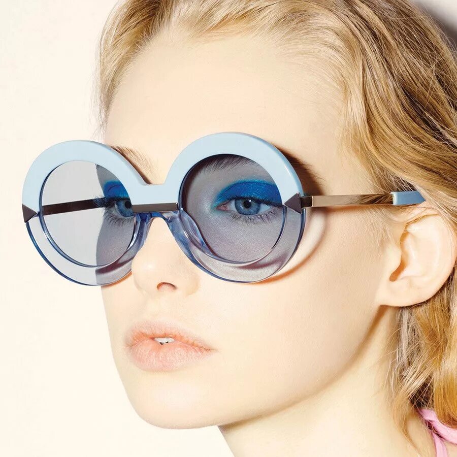 Круглые очки. Стильные очки. Круглые солнцезащитные очки. Очки женские. Громадные очки