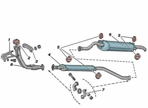 Части глушителя ваз 2114. Крепление выхлопной трубы ВАЗ 2114. Крепление выхлопа ВАЗ 2114. Выхлопная система на ВАЗ 2114 8 клапанов. Выхлопная система ВАЗ 2114 2004 года выпуска.