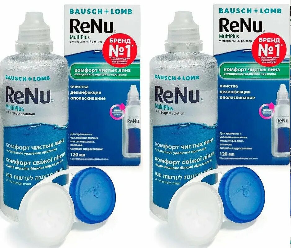 раствор bausch lomb renu multiplus 360 мл