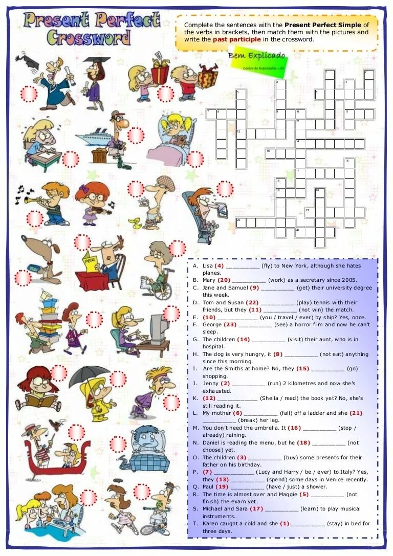 Complete the sentences in present perfect. Кроссворд на тему present perfect. Present perfect crossword. Кроссворд презент Симпл. Кроссворд по презент Симпл.