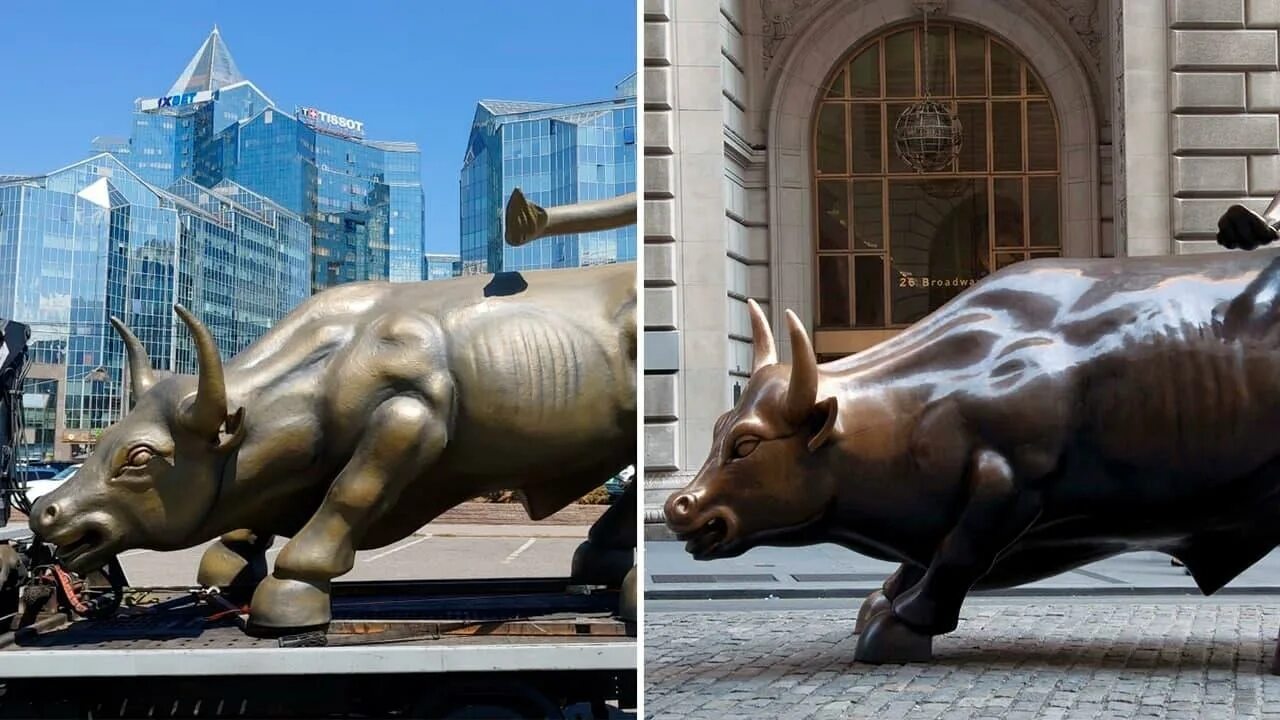 Где стоит бык. Где стоит бык. Бык уолл-стрит нью-йорк яйца нью. Бык и медведь на уолл стрит. Золотой телец на уолл стрит.