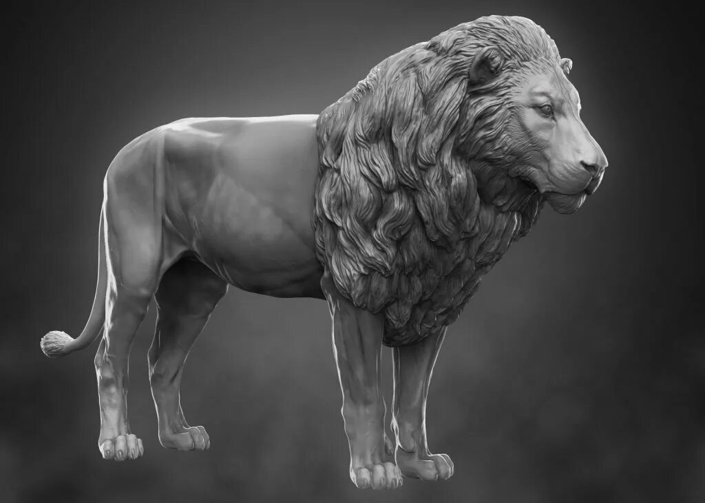Лев 3д модель. Скульптура льва збраш. zbrush лев. модель льва.