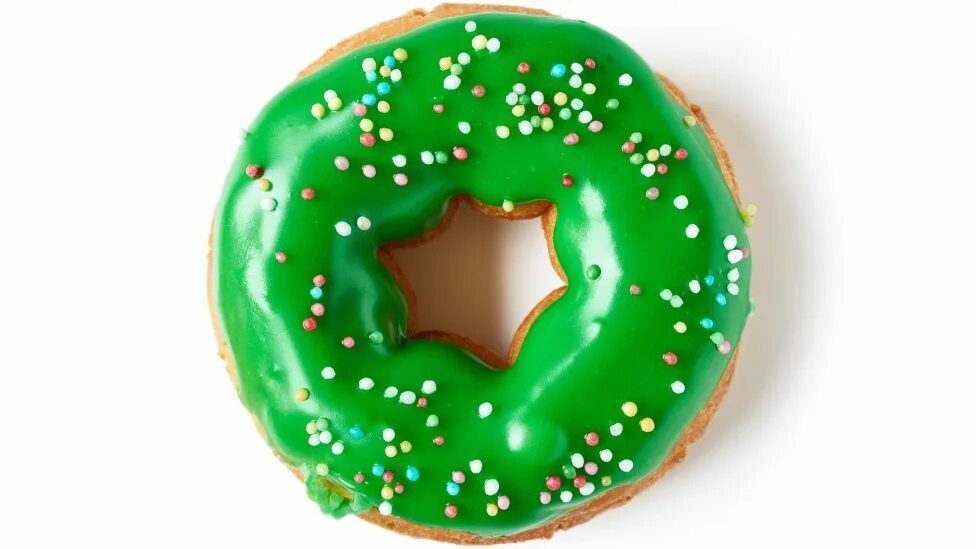 Донат зеленый. Зеленый пончик. Пончик с зеленой глазурью. Пончик сверху с глазурью. Пончик сверху зеленый.