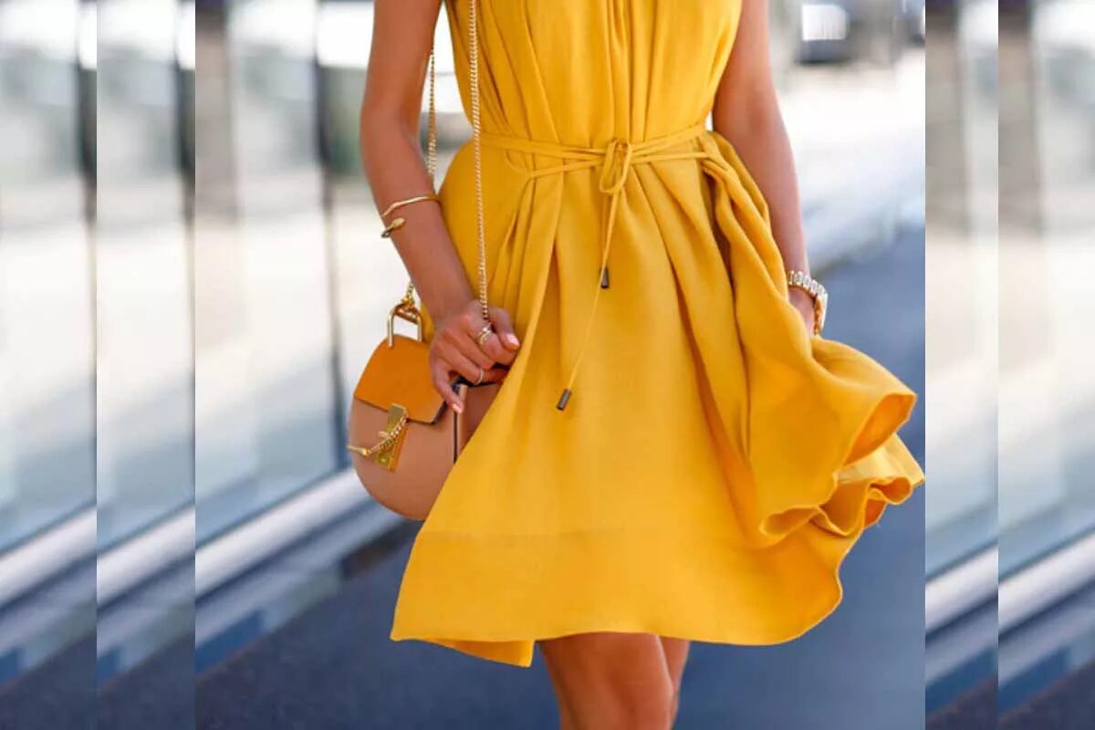Розовый с желтым какой цвет. Яркие летние платья. Желтое платье. Желтая одежда. Желтое летнее платье.