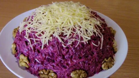 Салат со свеклой орехами и сыром