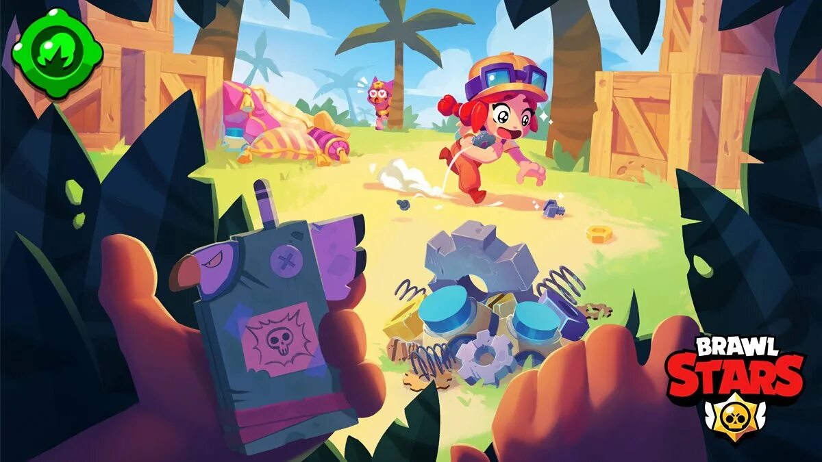 Он в игре brawl stars. Brawl stars. Самая 1 версия бравл старса. Атака беа бравл старс. Бастер бравл.