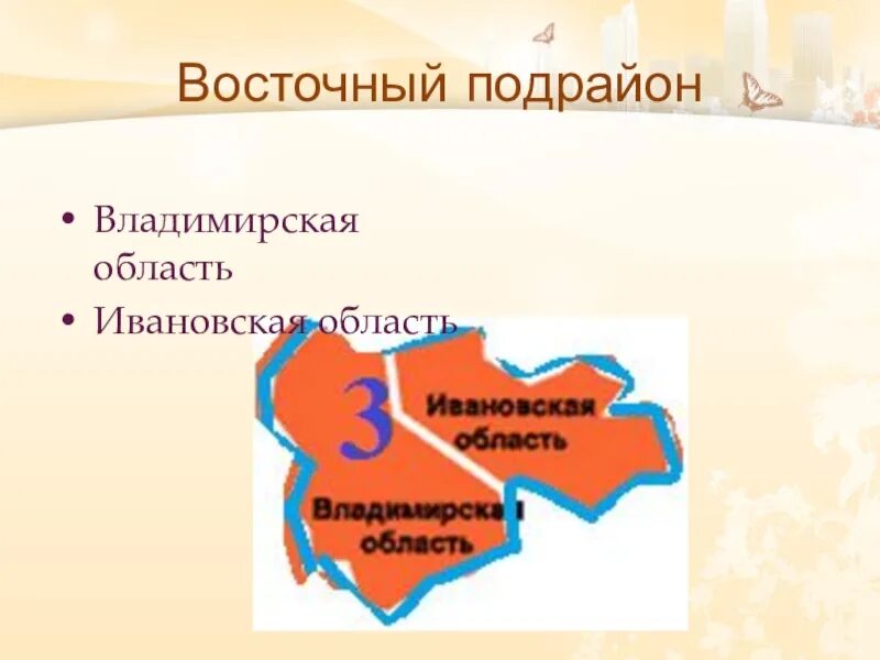 Площадь центрального района рф. Восточный подрайон. Центральный подрайон. Области восточного подрайона. Восточный подрайон географическое положение.