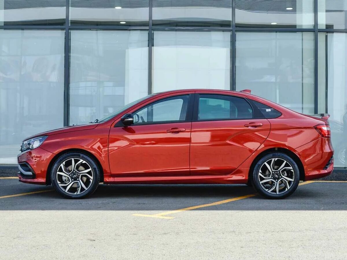 Лада веста красная фото Lada Vesta 1.6 бензиновый 2015 1-я в Солнечном городе на DRIVE2