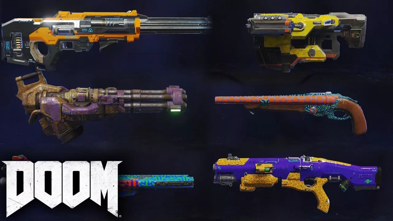 Скин guns. Doom 4 оружие. Оружие из Doom Eternal. Doom 2016 Gun. Doom 2016 all Weapons.