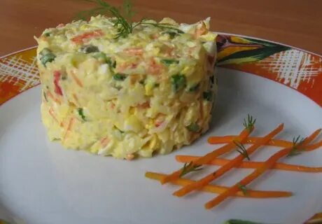 Крабовое мясо с кукурузой