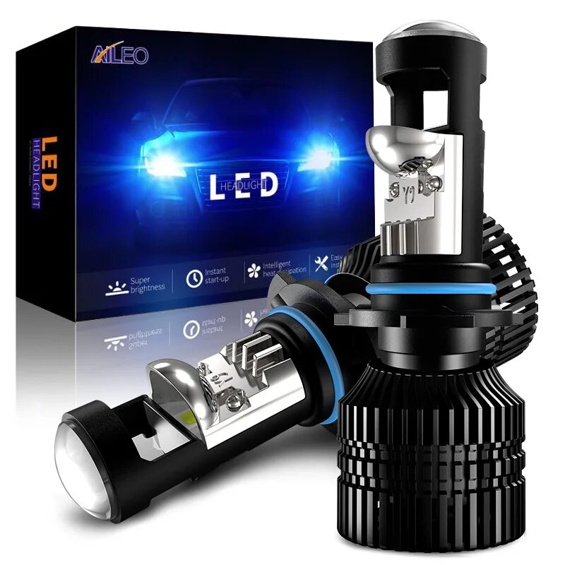 Светодиодные hb3 купить. Mini Lens led Aileo h11 16000lm. Лампа hb3 линза led. Мини лед hb4. Лампы led мини линзы hb4.