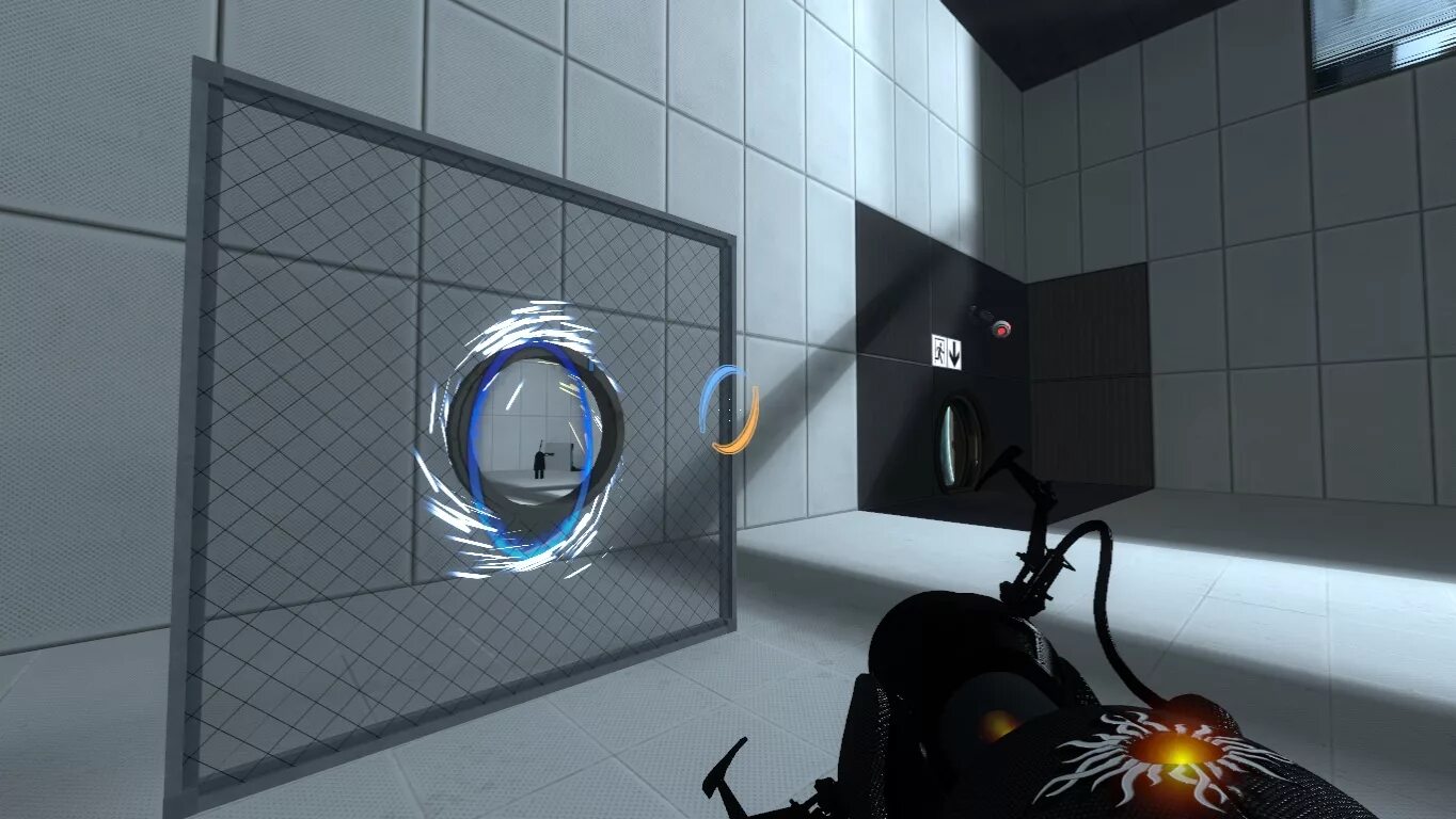 Portal eu. Portal 2 роботы. Модуль Уитли из Portal 2. Portal 2 2 портала. Portal 2 испытательная камера.