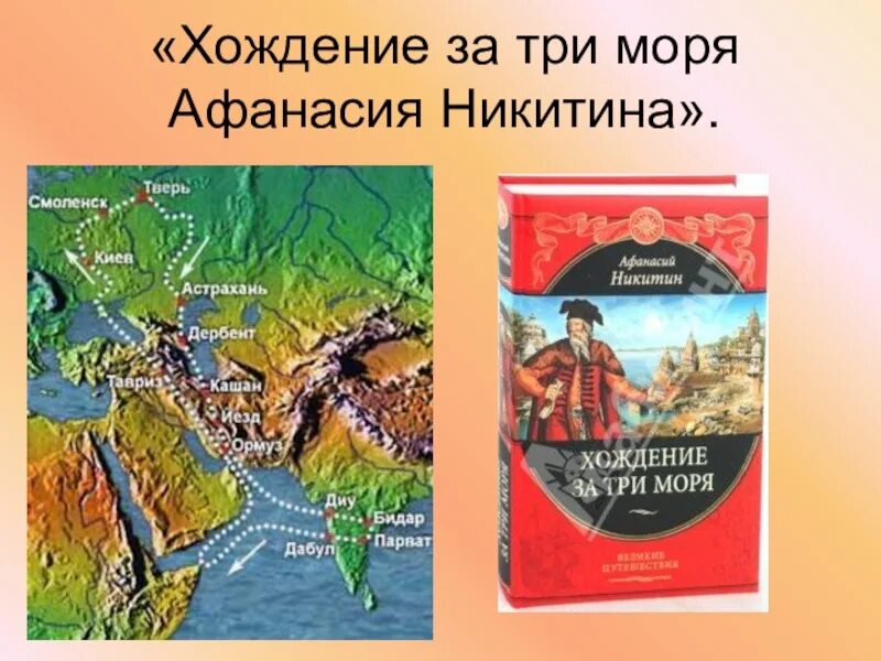 Произведения написал никитин. Путешествие Никитина за три моря.