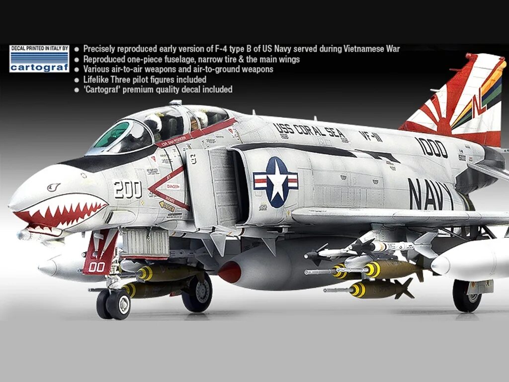 F-4b Phantom II VF-111. F-4b 1/48 VF-111 Academy. Academy 12232 f-4b Phantom. F-4 Phantom 1/48.